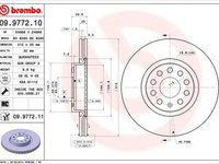 Disc frana VW TIGUAN 5N BREMBO 09977211