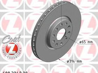 Disc frana VW TIGUAN (US) (2016 - 2016) ZIMMERMANN 600.3242.20