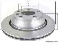 Disc frana VW TOUAREG 7LA 7L6 7L7 COMLINE ADC1472V