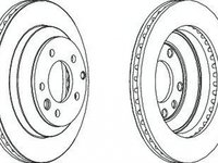 Disc frana VW TOUAREG 7LA 7L6 7L7 FERODO DDF1580