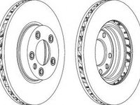 Disc frana VW TOUAREG 7LA 7L6 7L7 FERODO DDF1591C