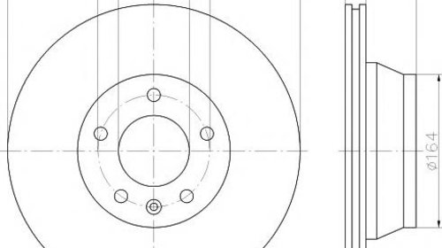 Disc frana VW TOUAREG (7LA, 7L6, 7L7), VW MUL