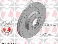 Disc frana VW TRANSPORTER / CARAVELLE Mk IV bus (70XB, 70XC, 7DB, 7DW), VW SHARAN (7M8, 7M9, 7M6), FORD GALAXY (WGR) - ZIMMERMANN 250.1347.52