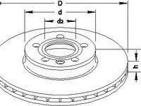 Disc frana VW TRANSPORTER / CARAVELLE Mk IV bus (70XB, 70XC, 7DB, 7DW), VW SHARAN (7M8, 7M9, 7M6), FORD GALAXY (WGR) - TOPRAN 109 523