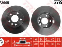 Disc frana VW TRANSPORTER IV bus 70XB 70XC 7DB 7DW 7DK TRW DF2665