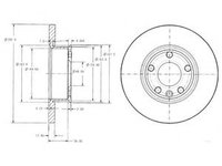 Disc frana VW TRANSPORTER IV bus (70XB, 70XC, 7DB, 7DW, 7DK) (1990 - 2003) DELPHI BG2898 piesa NOUA