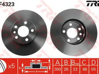 Disc frana VW TRANSPORTER IV caroserie 70XA TRW DF4323 PieseDeTop