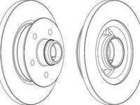 Disc frana VW TRANSPORTER Mk III platou / sasiu (1979 - 1992) FERODO DDF542-1