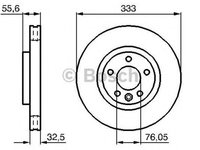 Disc frana VW TRANSPORTER V bus 7HB 7HJ 7EB 7EJ 7EF 7EG 7HF 7EC BOSCH 0986479096