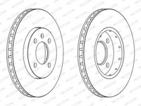 Disc frana VW UP FERODO DDF2184