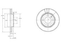 Disc frana VW VENTO (1H2) (1991 - 1998) DELPHI BG2109