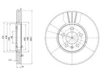 Disc frana VW VENTO 1H2 DELPHI BG2729