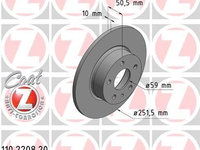 Disc frana ZIMMERMANN 110.2208.20