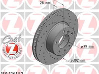 Disc frana ZIMMERMANN 150.1261.52