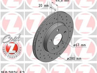 Disc frana ZIMMERMANN 150.2924.52