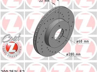 Disc frana ZIMMERMANN 200.2514.52