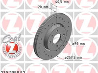 Disc frana ZIMMERMANN 230.2359.52