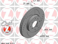 Disc frana ZIMMERMANN 280.3157.52