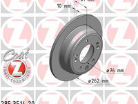 Disc frana ZIMMERMANN 285.3514.20