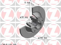 Disc frana ZIMMERMANN 470.5404.00