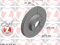 Disc frana ZIMMERMANN 530.2457.20