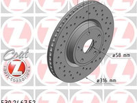 Disc frana ZIMMERMANN 530.2467.52