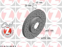 Disc frana ZIMMERMANN 540.2491.52