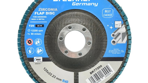 Disc lamelar abraziv cu zirconiu pentru taiat