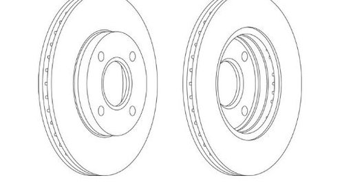 Discuri frana fata Ford Focus 1.4 16V, 1.6 16