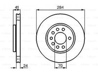 Discuri frana OPEL Vectra A Sedan (J89) (1998 2498 , 170 204 CP) LUCAS DF2681