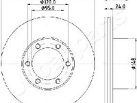 Discuri frana RENAULT Master I Camion cu platforma/Sasiu (1995 2499 , 63 97 CP) BENDIX 561254B