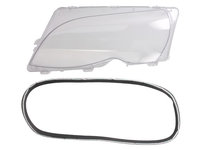 Dispersor plastic far Bmw Seria 3 (E46), Sedan/Combi,10.2001-06.2005, cu garnitura, 63126922589, 63126923409, 20-0321-LA-1 TYC, partea Stanga