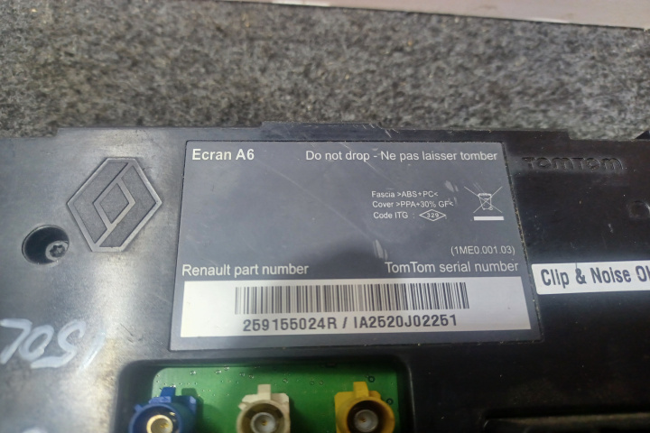 Display bord 259154206R Display ecran af