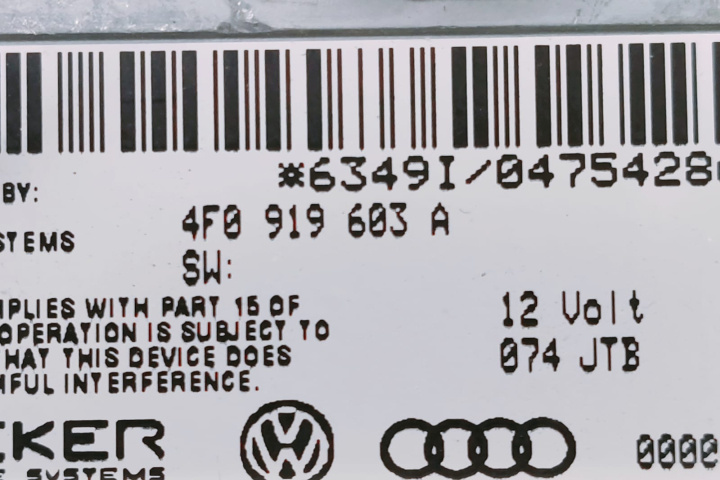 Display Bord 4F0919603A Audi Q7 4L [2005