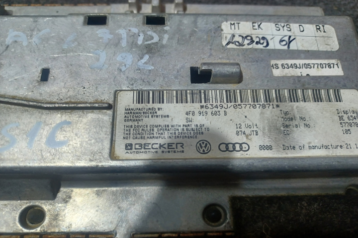 Display bord 4F0919603B Display ecran af