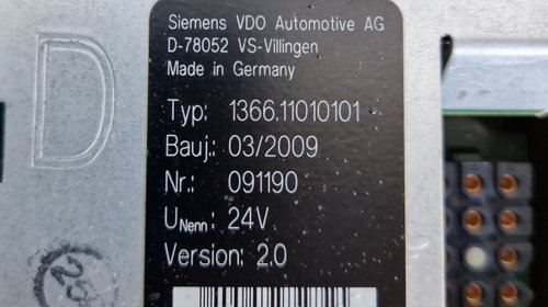 Display Bord Siemens VDO Typ: 1366.11010101, 