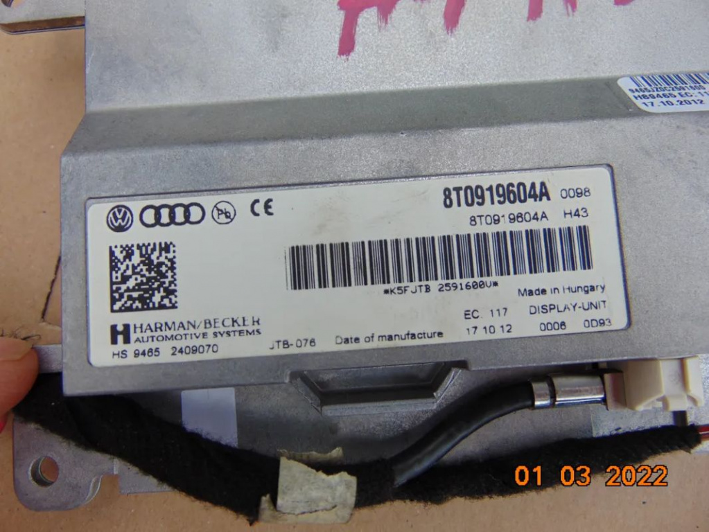 Display color mare Audi a4 B8 a5 A6 Q5 A