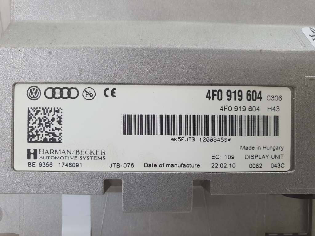 Display Color MMi 3G Audi Q5, Q7, A4 , A