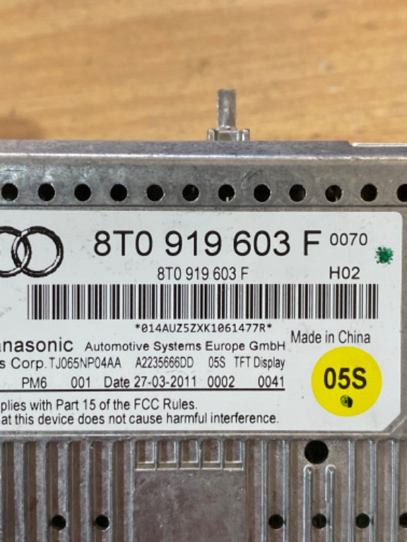 Display ecran 8T0919603F Audi A4 B8 A5 8
