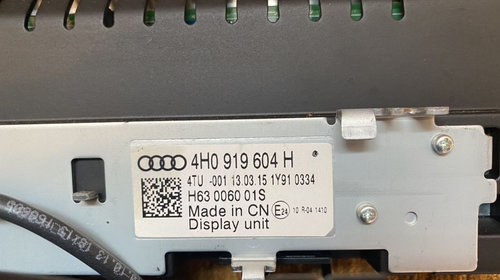 Display / Ecran / Audi A8 4H D4 2010-2017 : 4H0919604H