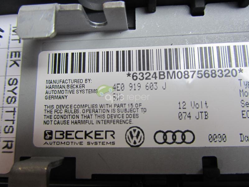 Display MMI 2G Audi A8 4E cod 4E0 919 60
