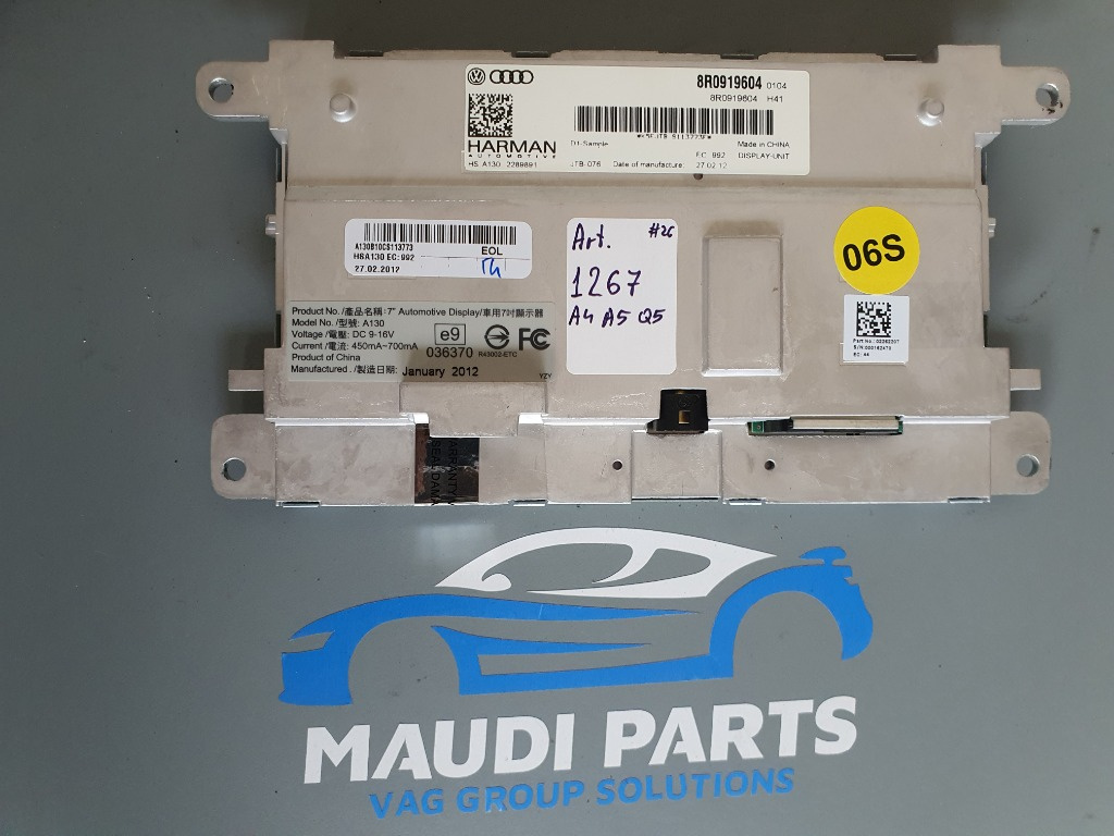 Display MMI A4-A5-Q5