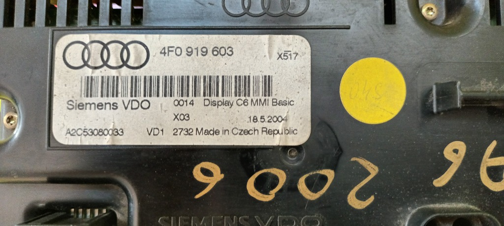 Display ,navigație MMI color Audi a6 c6