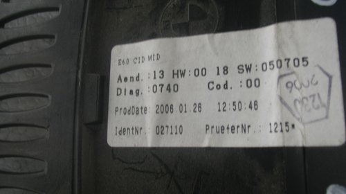 DISPLAY NAVIGATIE 611260002016, BMW SERIA 5 E60, 2006