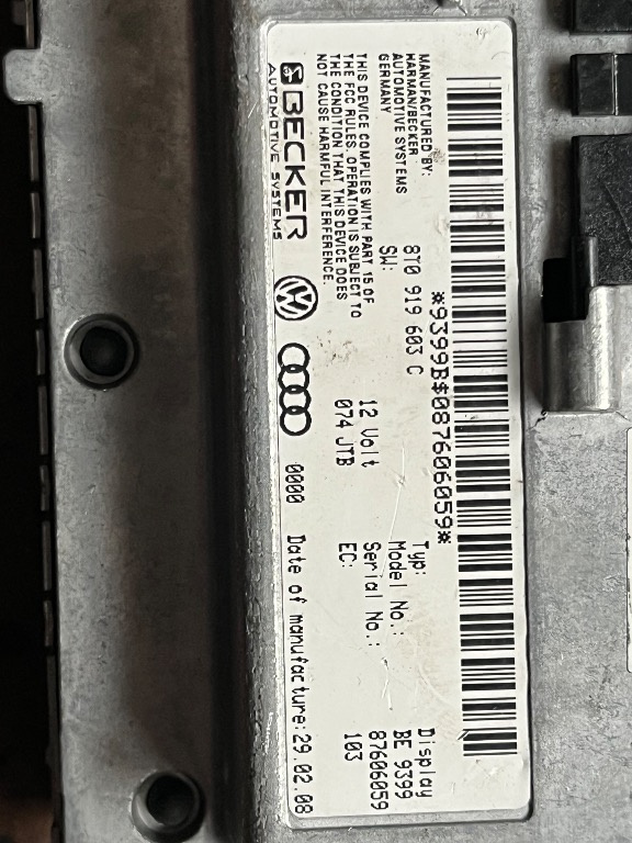 Display navigatie Audi A4 B8, A5, A6 C6,