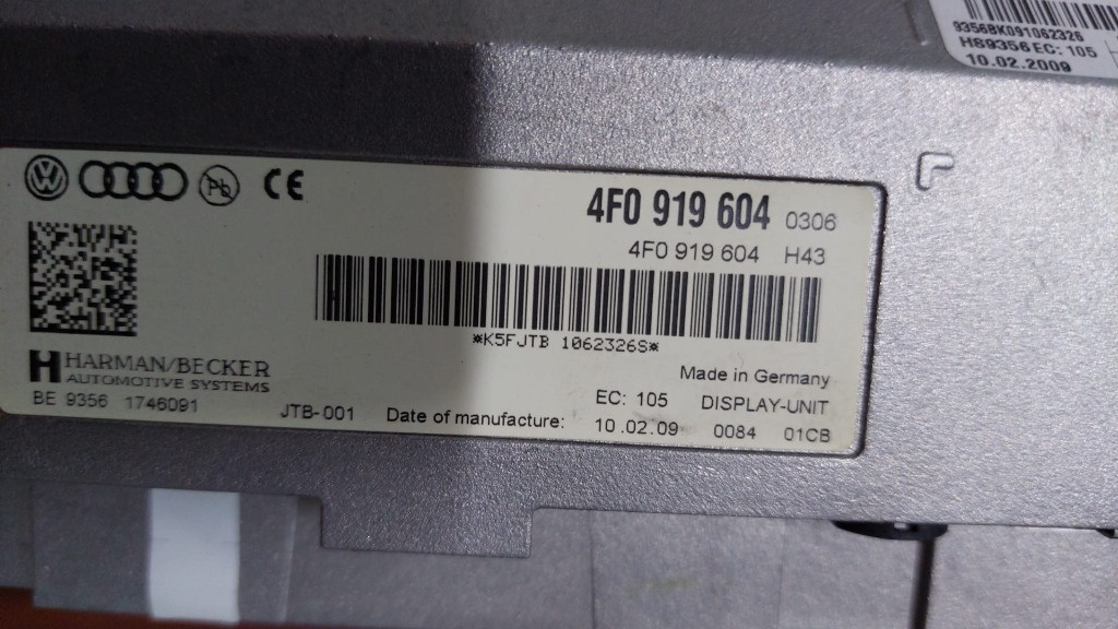 DISPLAY NAVIGATIE AUDI A5 COD 4F0919604
