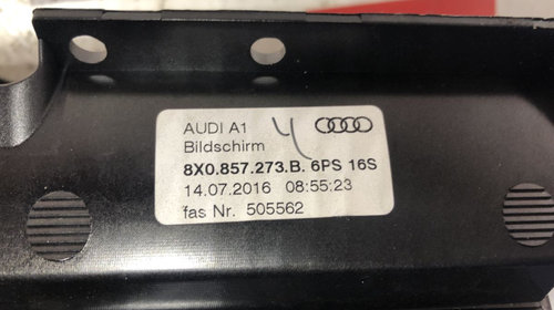 Display Navigatie / Media Bord Audi A1 Sportback An 2015 COD : 8X0857273B