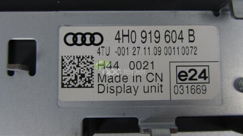 Display Original Audi A8 4H Original cod 4H0919604B
