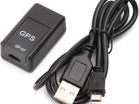 Dispozitiv Inteligent Pentru Urmarire Prin GPS, Cu Microfon, GMO, Compatibil Cartela Sim Si Card Microsd, Cu Magnet Puternic + Cablu Usb To Mirco Usb, Negru RAZ146