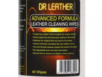 Dr Leather Wipes - Set 40 Servetele Curatare Piele DRL-40WPS